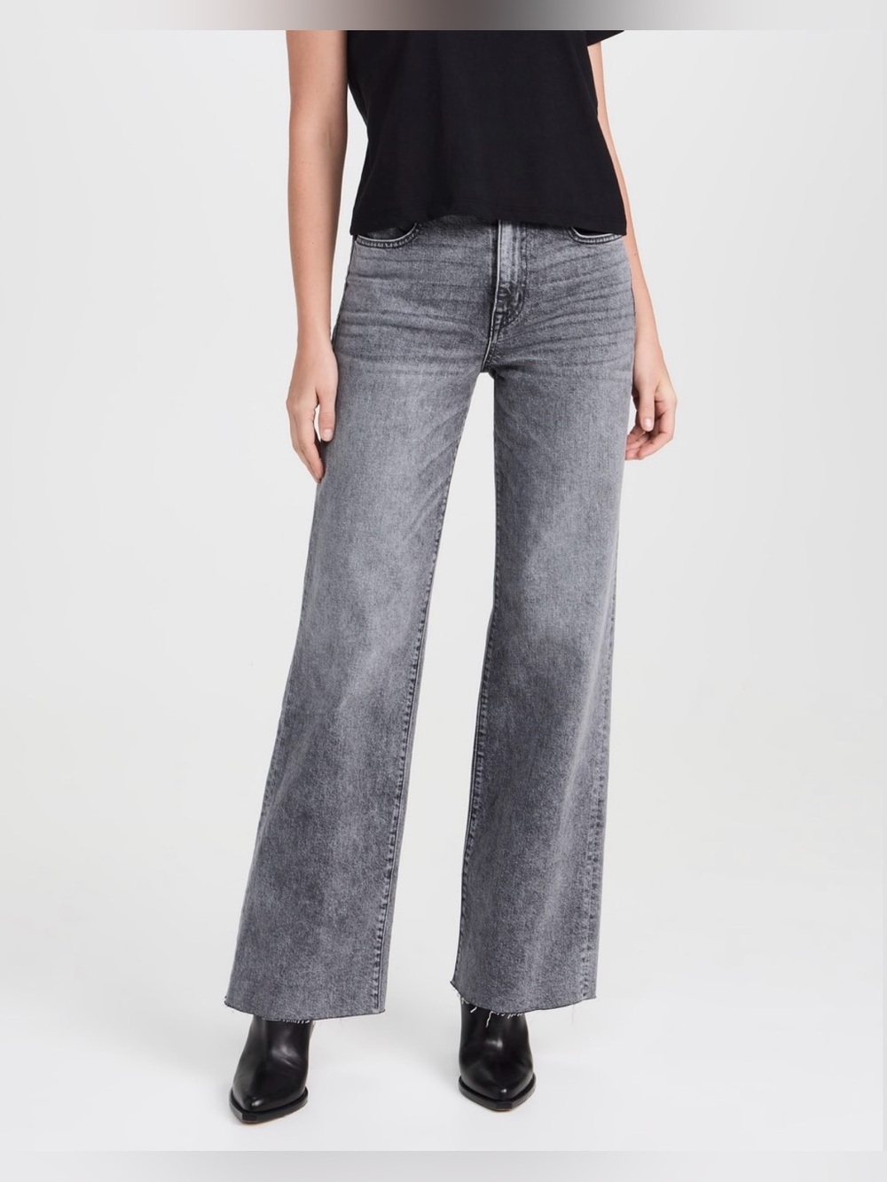 SLVRLAKE London Grace Wide Leg Jeans Bad Obsession Size 28 Women's